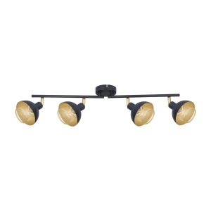 Lampa sufitowa SAVIO 4xE14 SPL-27357-4-BK-GD Italux