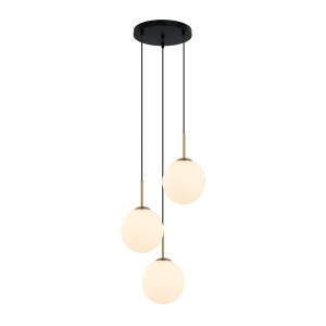 Lampa wisząca DEORE 3xE27 PND-5578-3S-BRO-BK Italux
