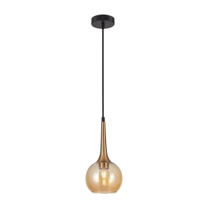 Lampa wisząca FAVERA 1xE27 PND-42361-1-BRO-AMB Italux