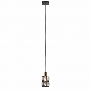 Lampa wisząca MENFI 1xE27 PND-44236-1-BK-GD Italux