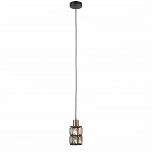Lampa wisząca MENFI 1xE27 PND-44236-1-BK-GD Italux
