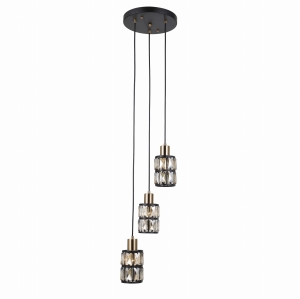 Lampa wisząca MENFI 3xE27 PND-44236-3-BK-GD Italux
