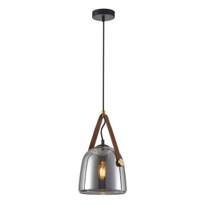Lampa wisząca SOLTA 1xE27 PND-24342-1-BK-SG Italux