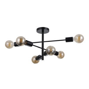 Lampa wisząca PIANSI 6xE27 PND-4025-6-BL Italux