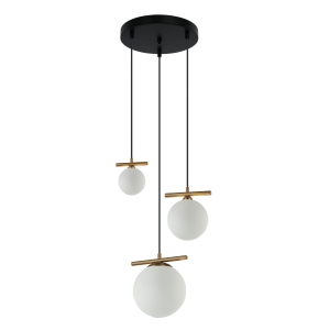 Lampa wisząca MERSETA 3xE14/G9 PND-463323A-BRO+W Italux