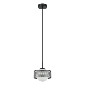 Lampa wisząca LOMICA 1xE27 PND-55456-1M-BK Italux