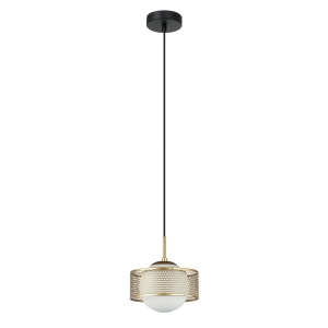 Lampa wisząca LOMICA 1xE27 PND-55456-1M-GD Italux