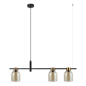 Lampa wisząca SERVIO 3xE14 PND-66892-3-BK-AMB Italux