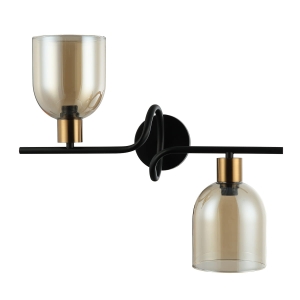 Kinkiet SERVIO 2xE14 WL-66892-2A-BK-AMB Italux