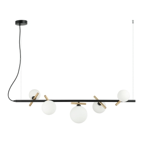 Lampa wisząca REVERSO 5xG9 PND-5622-5-BK-W Italux