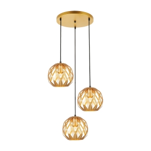 Lampa wisząca HILO 3xE27 PND-22341-3SA-GD Italux