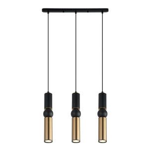 Lampa wisząca ISIDORA 3xGU10 PND-14290-3A-BK-BRO Italux