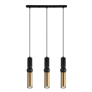 Lampa wisząca ISIDORA 3xGU10 PND-14290-3A-BK-BRO Italux