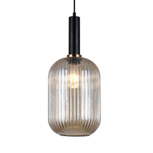 Lampa wisząca ANTIOLA 1xE27 PND-5588-1L-BK+AMB Italux