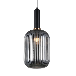 Lampa wisząca ANTIOLA 1xE27 PND-5588-1L-BK+SG Italux