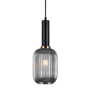 Lampa wisząca ANTIOLA 1xE27 PND-5588-1M-BK+SG Italux