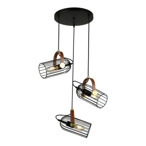 Lampa wisząca ANTOIN 3xE27 PND-2445-3-BK Italux