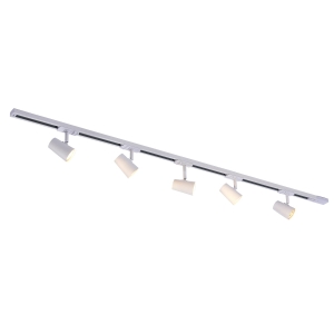 System szynowy 1 obwodowy ASTLEY 5xGU10 914103 WH Italux