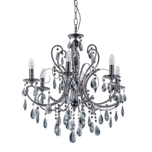 Lampa wisząca BAROCCO BLACK 6xE14 MD72709-6B Italux
