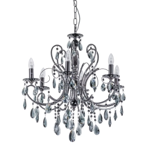 Lampa wisząca BAROCCO BLACK 6xE14 MD72709-6B Italux