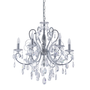 Lampa wisząca BAROCCO CHROME 6xE14 MD72709-6A Italux