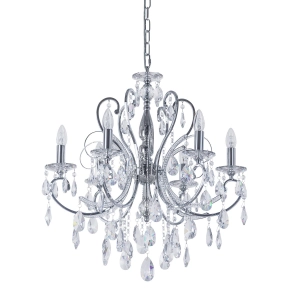 Lampa wisząca BAROCCO CHROME 6xE14 MD72709-6A Italux