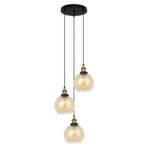 Lampa wisząca CARDENA 3xE27 MDM-4330/3 GD+AMB Italux