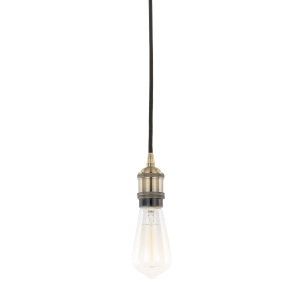 Lampa wisząca CLASSO 1xE27 DS-M-034 ANTIQUE BRASS Italux