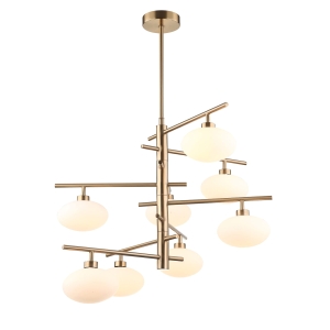 Lampa wisząca FIORENZO 8xG9 MDM3661-8 BRO+W Italux