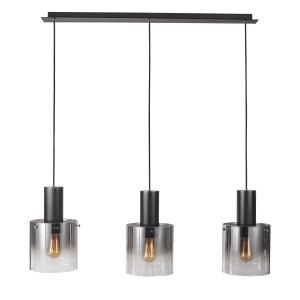 Lampa wisząca JAVIER 3xE27 MD17076-3B BK Italux