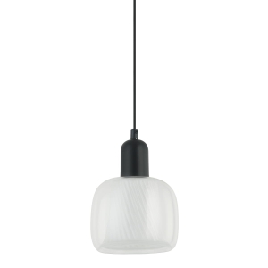Lampa wisząca LAMEZIA 1xE27 PND-67594-1-BK+CL Italux