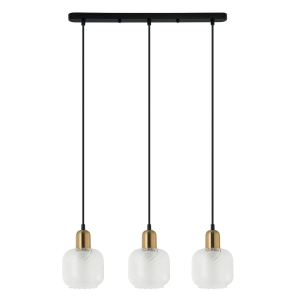 Lampa wisząca LAMEZIA 3xE27 PND-67594-3-BRO+CL Italux