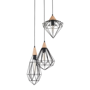 Lampa wisząca MAELLE 1xE27 MDM-2591/3 BK Italux