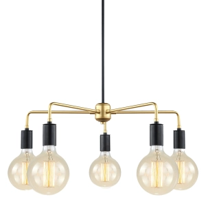 Lampa wisząca MALENE 5xE27 MDM3386/5 BK+GD Italux