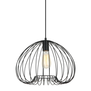 Lampa wisząca MEDDI 1xE27 MDM-4583-1 BK Italux