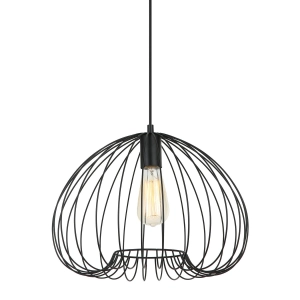 Lampa wisząca MEDDI 1xE27 MDM-4583-1 BK Italux