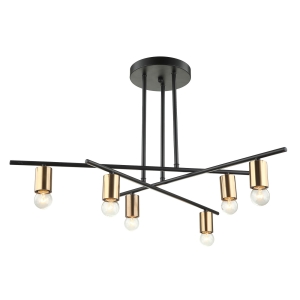 Lampa wisząca NORMANI 6xE27 MDM3658/6 BK+BRO Italux