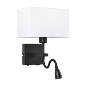Kinkiet NORTE 2xE27/LED WL-1122-2-BL-BM-RC-WH Italux