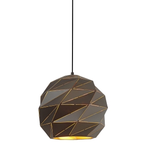 Lampa wisząca PALERMO 1xE27 PND-2424-1L-GR+GD Italux