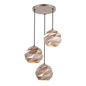 Lampa wisząca PALERMO 3xE27 PND-2424-3S-GD Italux