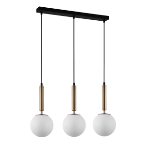 Lampa wisząca RAVENA 3xE27 PND-2324-3L GD+OPA Italux