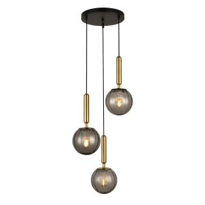 Lampa wisząca RAVENA 3xE27 PND-2324-3A BRO+SG Italux