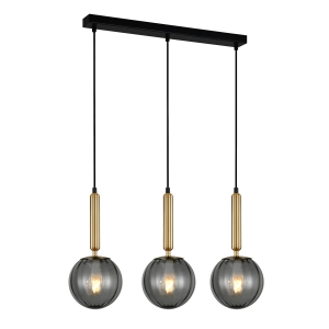 Lampa wisząca RAVENA 3xE27 PND-2324-3L BRO+SG Italux
