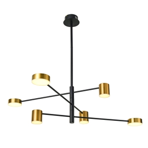 Lampa wisząca REMDAL 6xLED PND-16374-6-BK-GD-4K Italux
