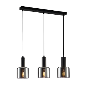 Lampa wisząca SANTIA 3xE27 PND-65342-3-BK+SG Italux