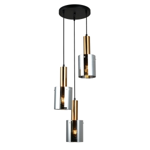 Lampa wisząca SARDO 3xE27 PND-5581-3A-BRO+SG Italux