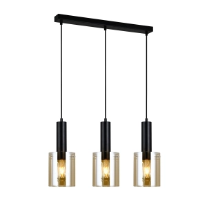 Lampa wisząca SARDO 3xE27 PND-5581-3-BK+AMB Italux