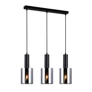 Lampa wisząca SARDO 3xE27 PND-5581-3-BK+SG Italux