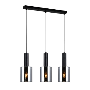 Lampa wisząca SARDO 3xE27 PND-5581-3-BK+SG Italux