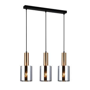 Lampa wisząca SARDO 3xE27 PND-5581-3-BRO+SG Italux